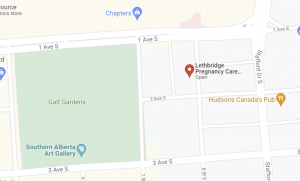 Map of Downtown Lethbridge