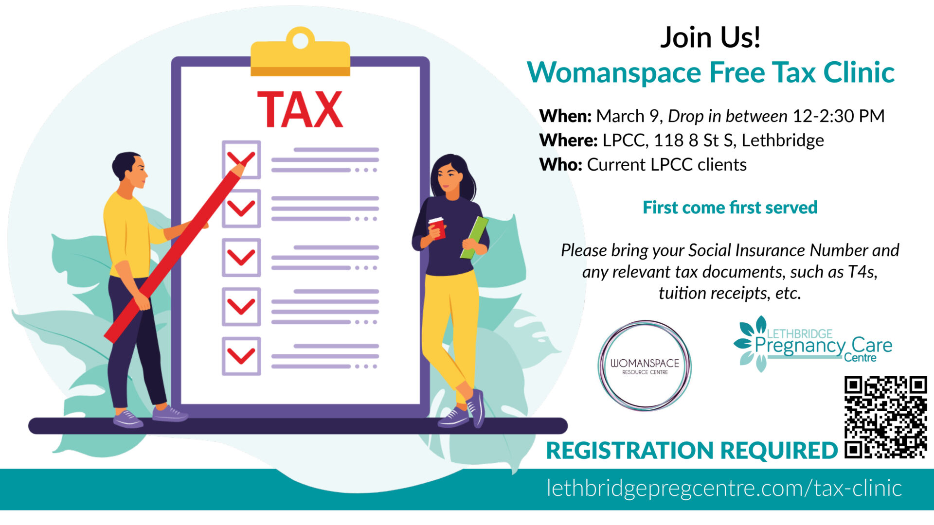 March 9 Womanspace Tax Clinic
